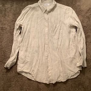 Gap cream color linen shirt size extra large